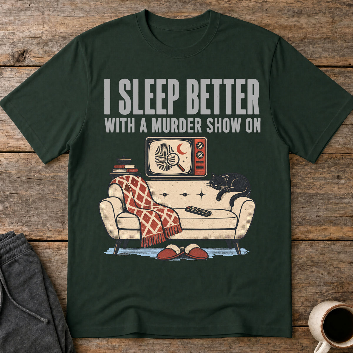 Murder Show Lullaby T-Shirt — Forest Green