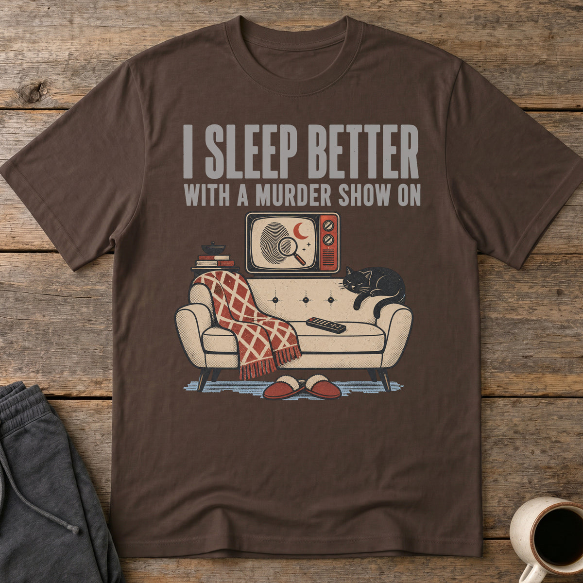 Murder Show Lullaby T-Shirt — Dark Chocolate