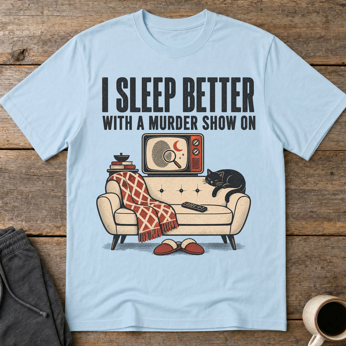 Murder Show Lullaby T-Shirt — Light Blue