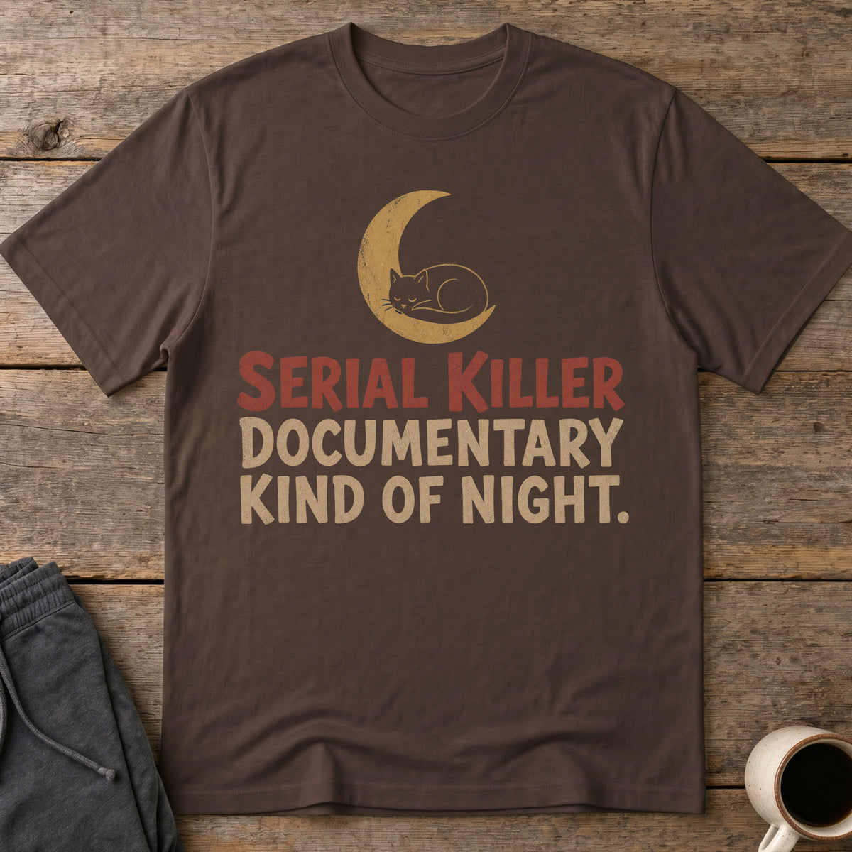 Cozy Doc Night T-Shirt — Dark Chocolate
