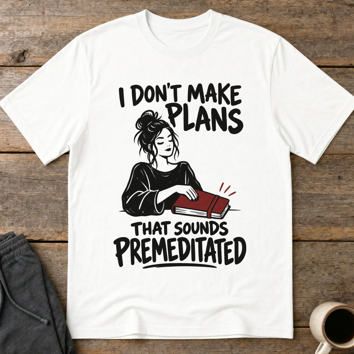 No Plans T-Shirt — White