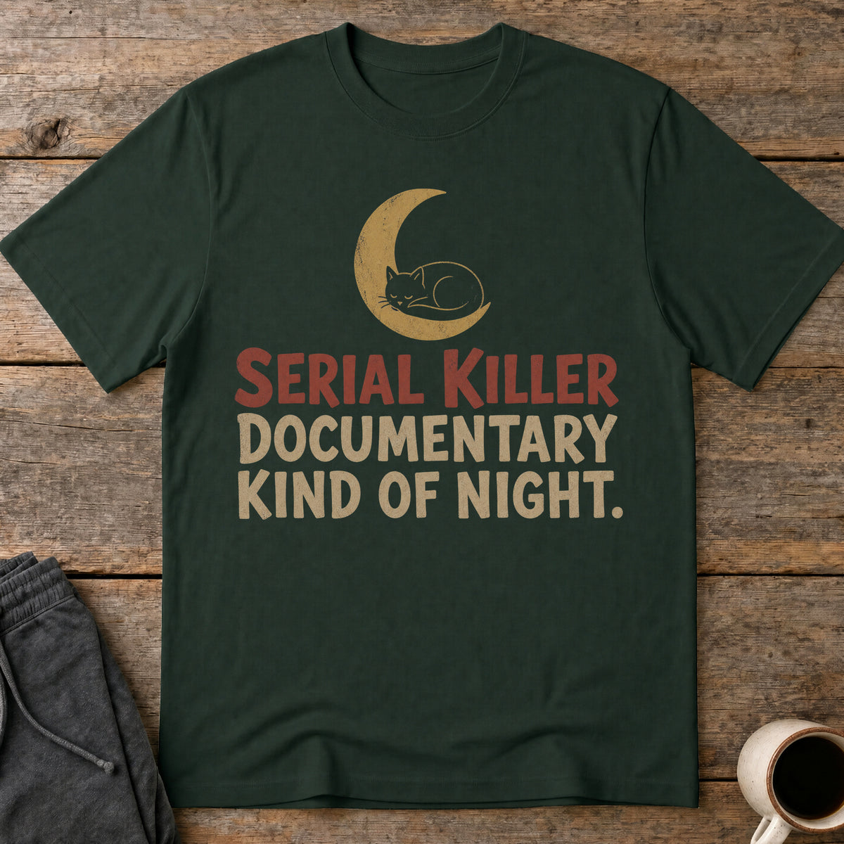 Cozy Doc Night T-Shirt — Forest Green