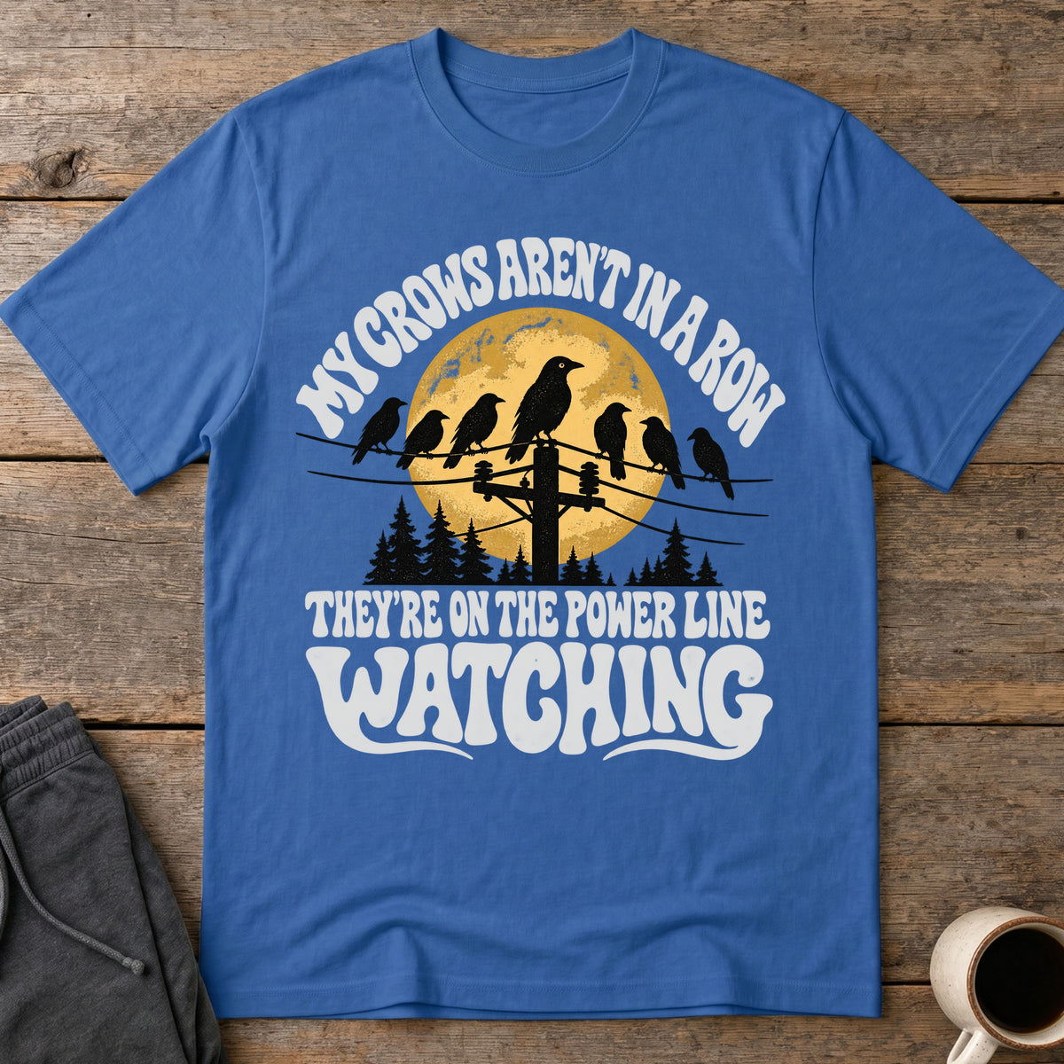 Powerline Watchers T-Shirt — Royal