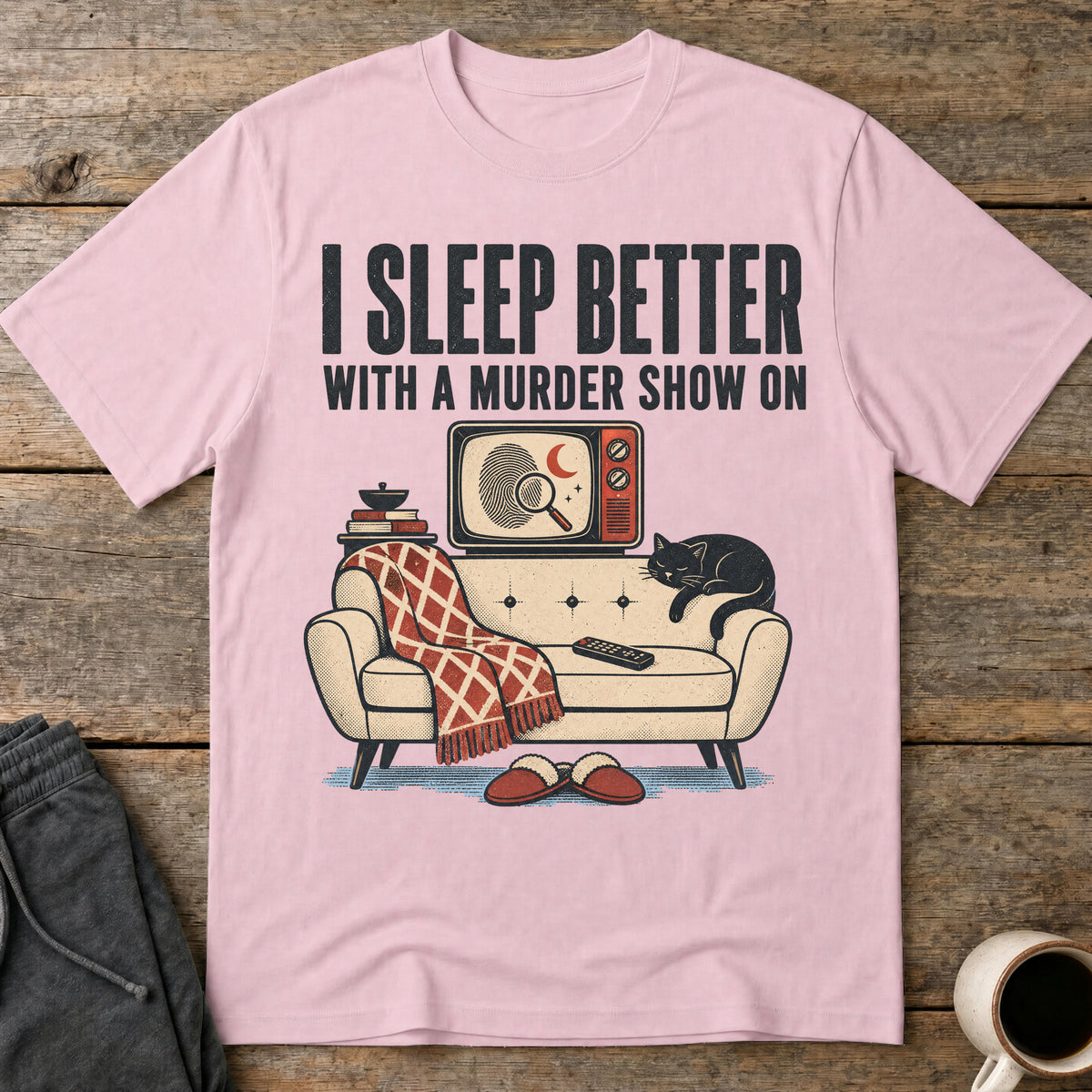Murder Show Lullaby T-Shirt — Light Pink