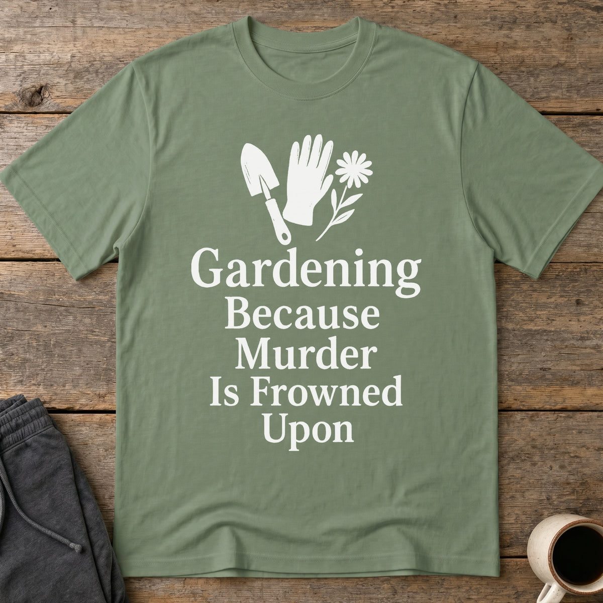 Cultivate Calm T-Shirt — Military Green