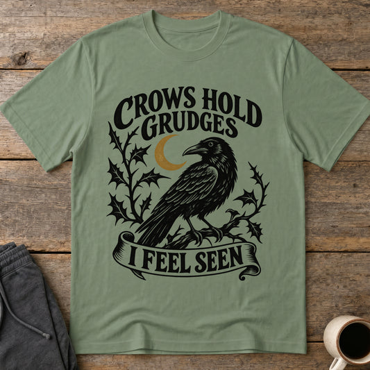 Relatable Crow T-Shirt — Military Green