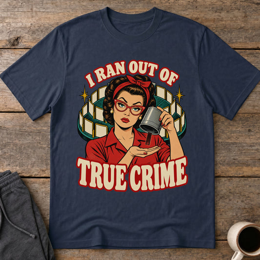 True Crime Drought T-Shirt — Navy