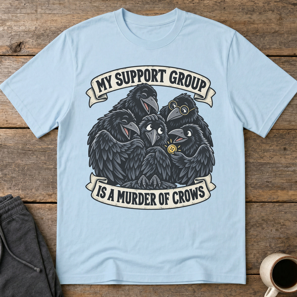 Support Flock T-Shirt — Light Blue