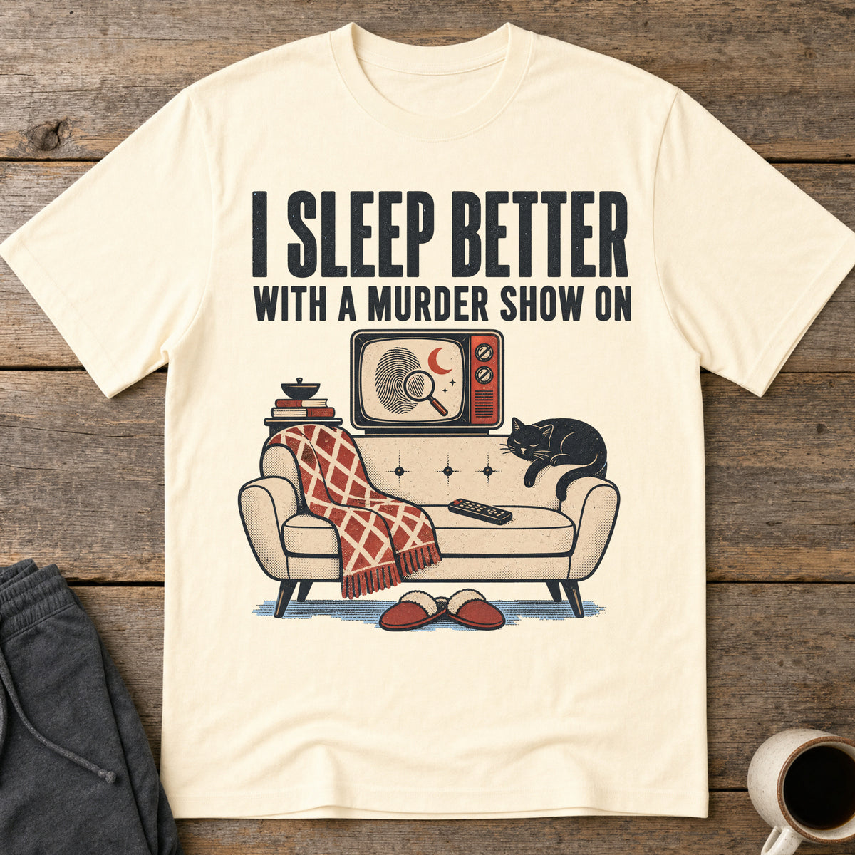 Murder Show Lullaby T-Shirt — Natural