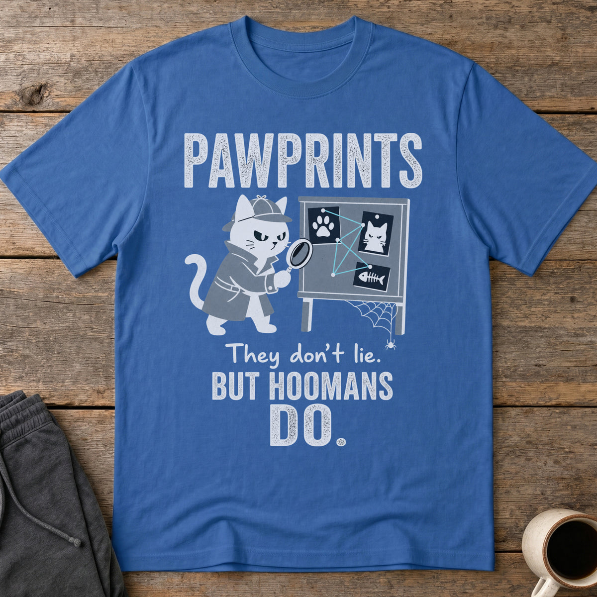 Pawprint Truth T-Shirt — Royal