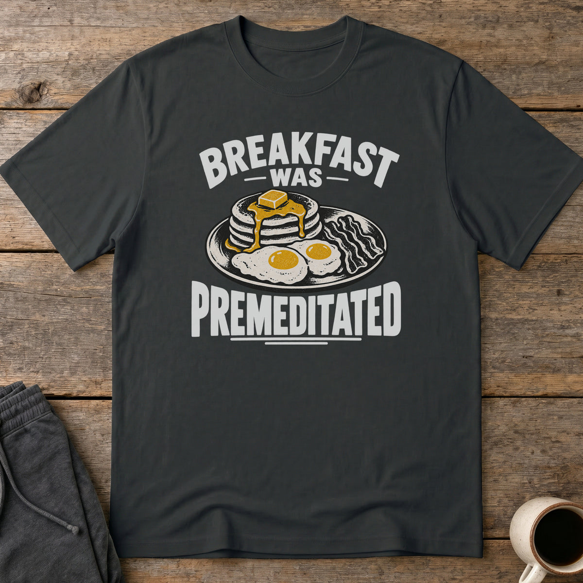 Premeditated Breakfast T-Shirt — Black