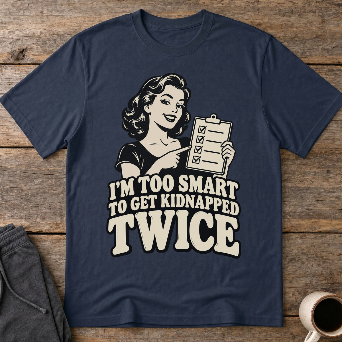 Too Smart T-Shirt — Navy