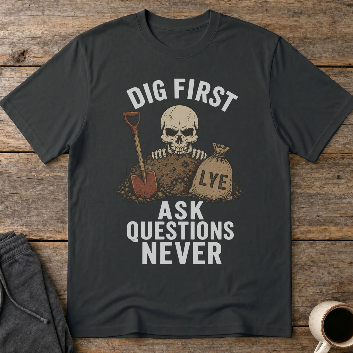 Unburied Priorities T-Shirt — Black