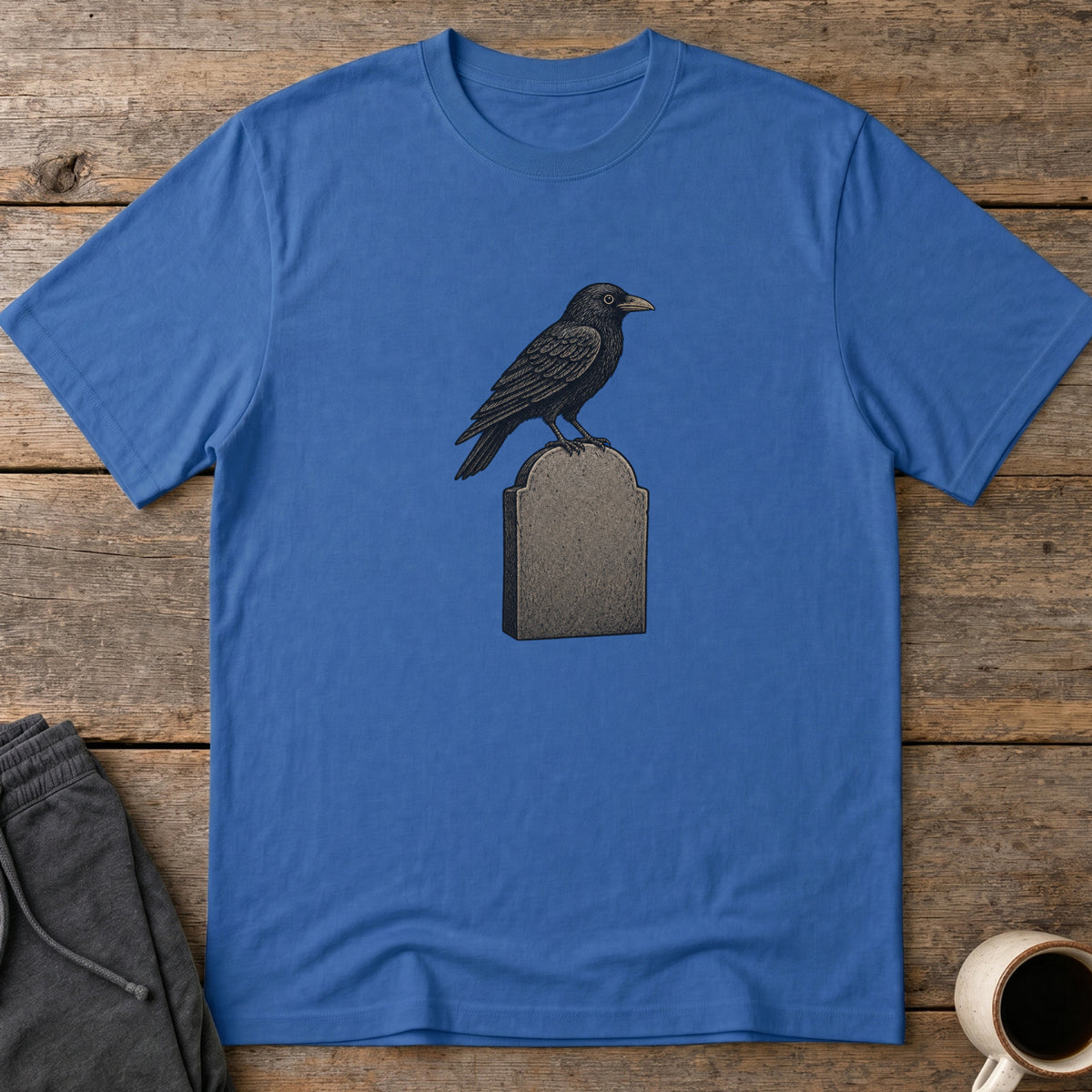 Graveyard Raven T-Shirt — Royal