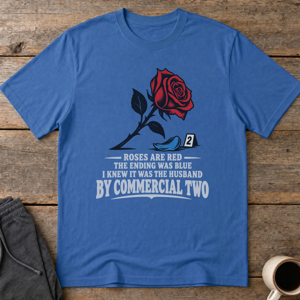 Husband by Two T-Shirt — Royal