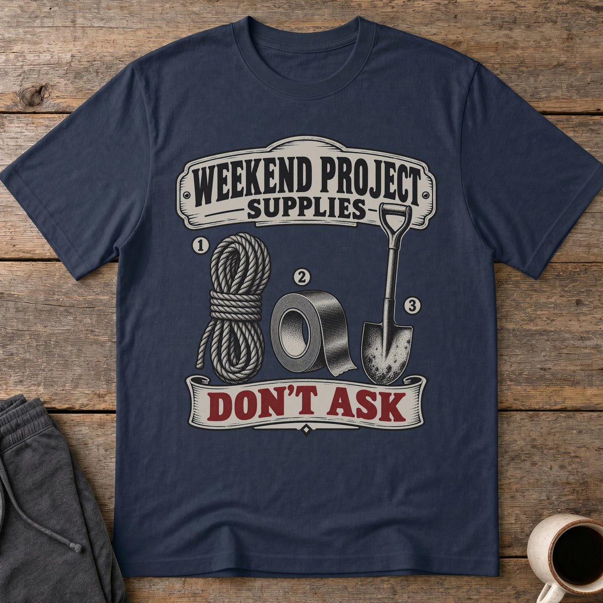 Weekend Project T-Shirt — Navy