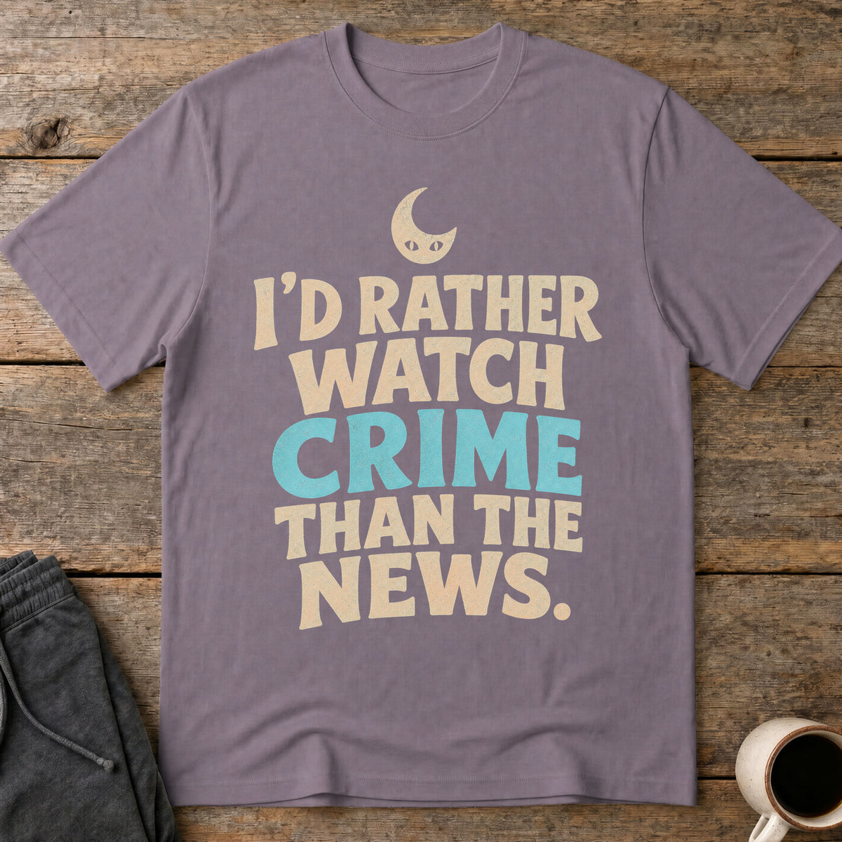 Crime Over News T-Shirt — Paragon