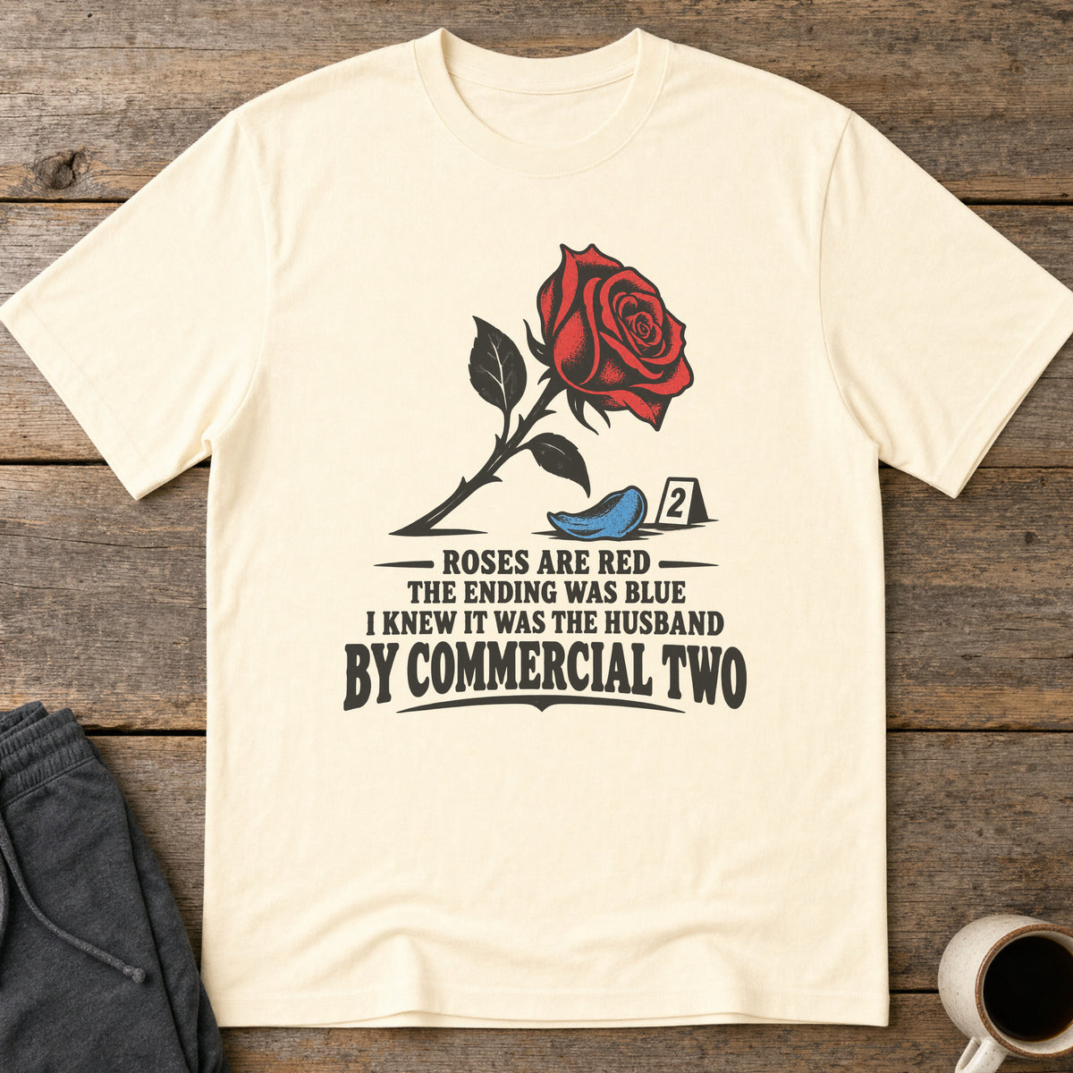 Husband by Two T-Shirt — Natural