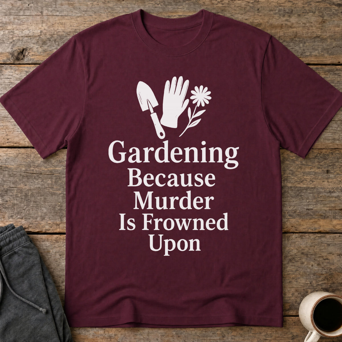 Cultivate Calm T-Shirt — Maroon