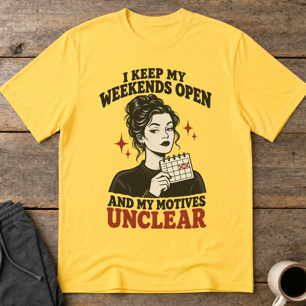 Weekend Motives T-Shirt — Daisy