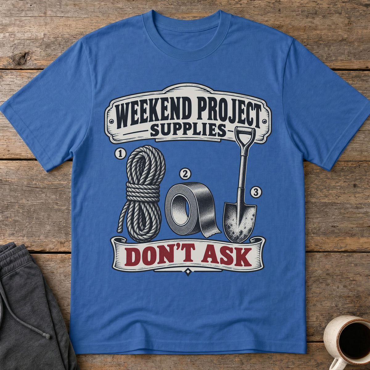 Weekend Project T-Shirt — Royal