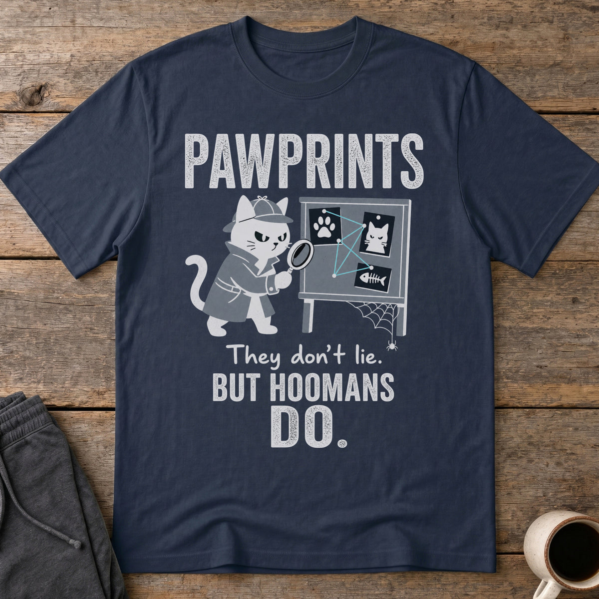Pawprint Truth T-Shirt — Navy